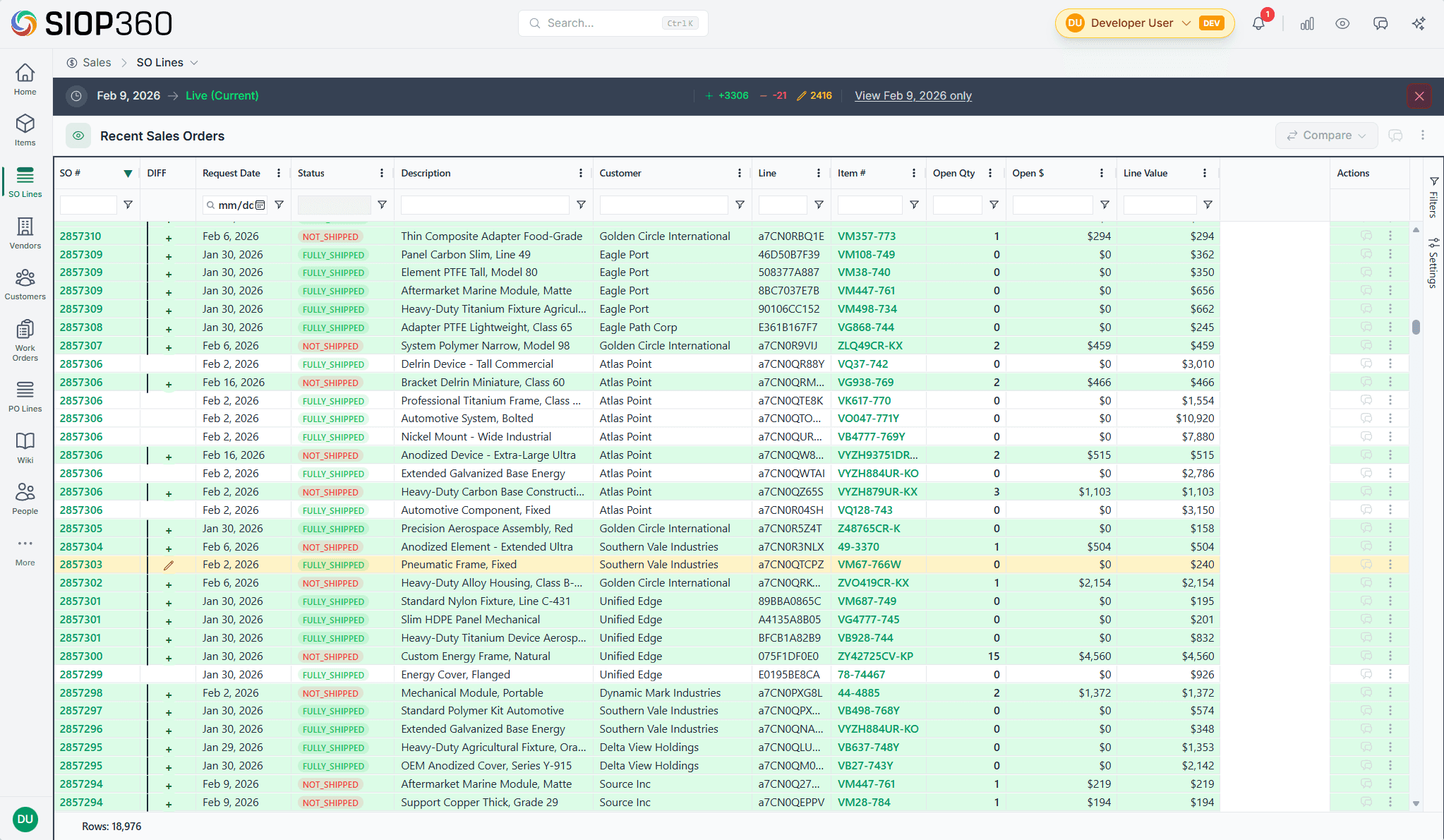 Snapshots & Diffs screenshot